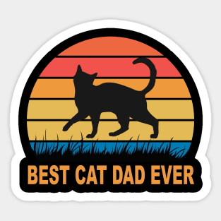 Best Cat Dad Ever, Father's Day Gift Sticker